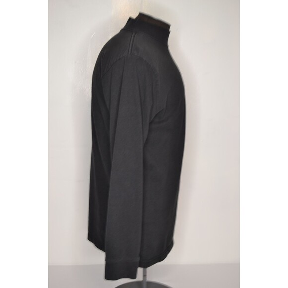 Nebraska Blackshirts Men's Medium Black Embroidered Mock Neck Long Sleeve Shirt - Picture 4 of 12